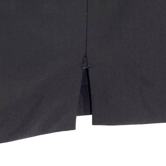 Classiques Entier Women’s Size 10 Medium Solid Black Wool Blend Pencil Skirt - Picture 9 of 9